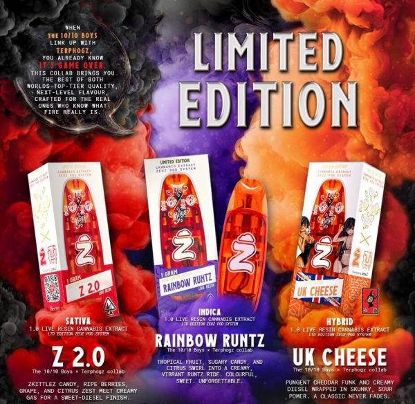 10/10 Boys X Terphogz - 1 gram live resin kit at Doobie Vapes